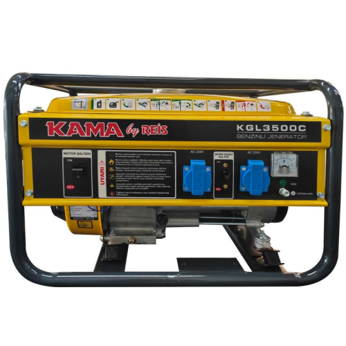Генератор бензиновий KGL3500C, однофазний, 3.5KVA