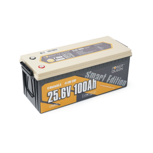 Акумуляторна батарея Power Queen LiFePO4 25.6V 100Ah BT, 2560Wh, BMS 100A