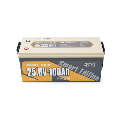 Акумуляторна батарея Power Queen LiFePO4 25.6V 100Ah BT, 2560Wh, BMS 100A