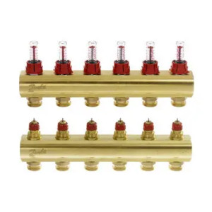 Розпод колектор Danfoss FHF 088U0526 (6+6 з ротаметрами)