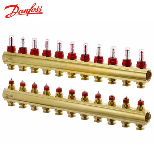 Розпод колектор Danfoss FHF 088U0531 (11+11 з ротаметрами)