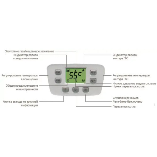 Газовий котел BAXI ECO Four 240 i двоконтурний димохідний