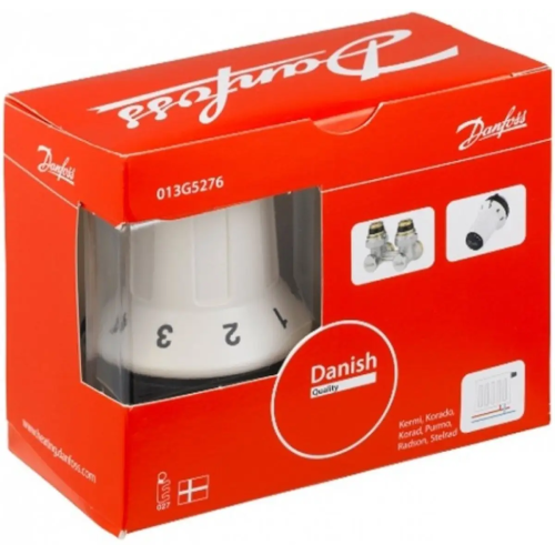 Комплект радіаторних терморегуляторів Danfoss RAS-CK+RLV-KS 1/2",кутовий