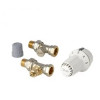 Комплект радіаторних терморегуляторів Danfoss RA-FN, RAS-C, RLV-S, прямий 1/2"