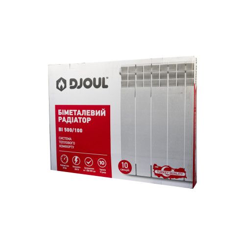 Біметалічний радіатор DJOUL 500/100 (10 секцій)
