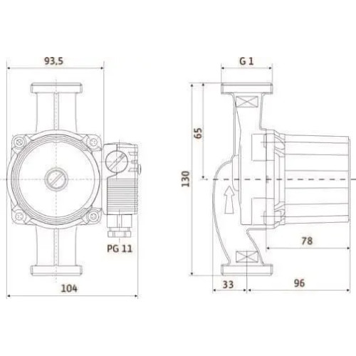 Насос циркуляційний Wilo Star-RS 25/4-130 (сірий)